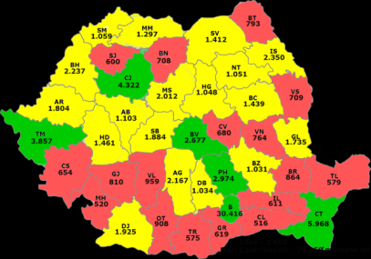 HARTA JUDEŢELOR: Cine hrăneşte bugetul naţional. Sudul României e şi mumă şi ciumă